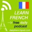 Learn French with daily podcasts Logo