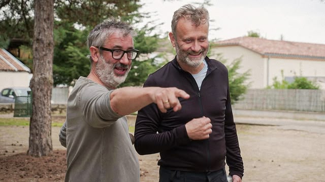 Two Men on a Bike